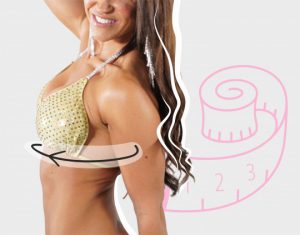 How to Measure under the bust for Competition Bikini Vicky Ross Fit