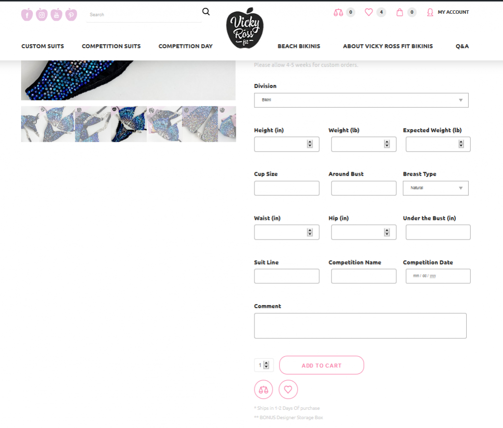 custom bikini suits NPC IFBB Bodybuilding Bikini Pro Gradient Galaxy Suit - Vicky Ross Fit