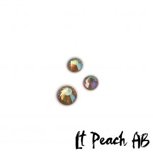 Lt Peach AB competition bikini crystal