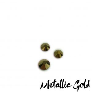 Metallic Gold competition bikini crystal