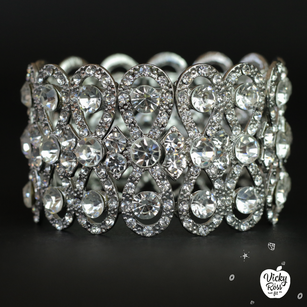 Clear Crystal Bracelet | Competition Rhinestone Jewelry