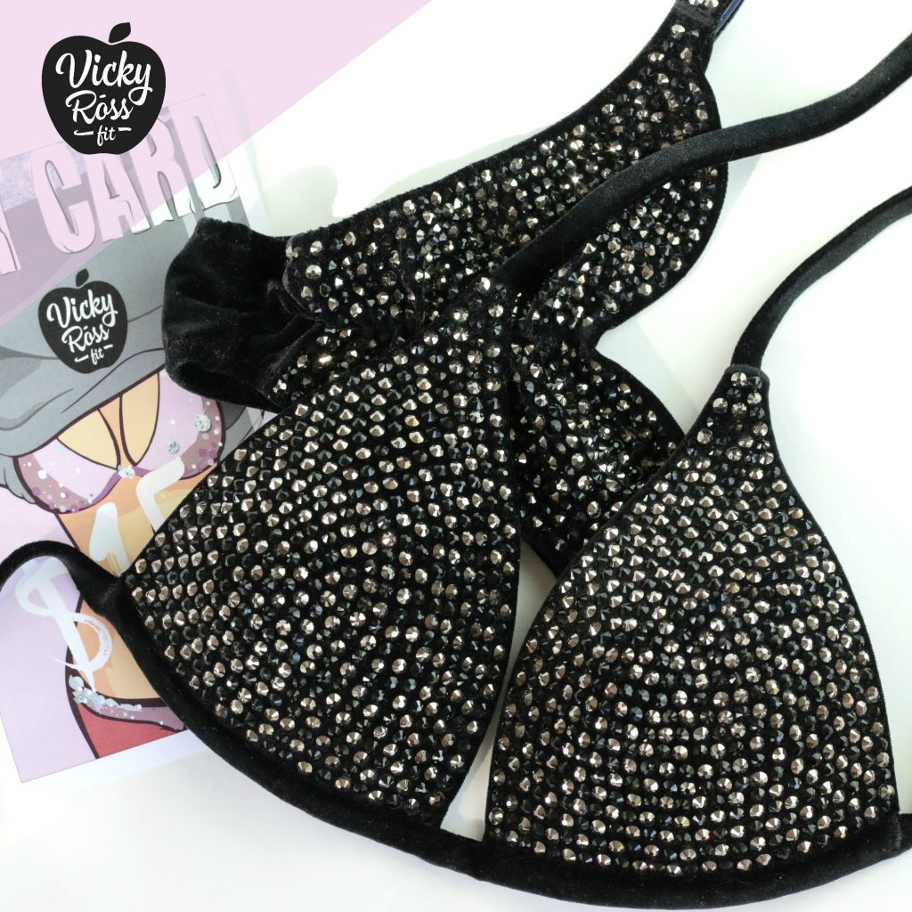 Black Night Crystal Bikini | Full Scatter Pro Multi Color
