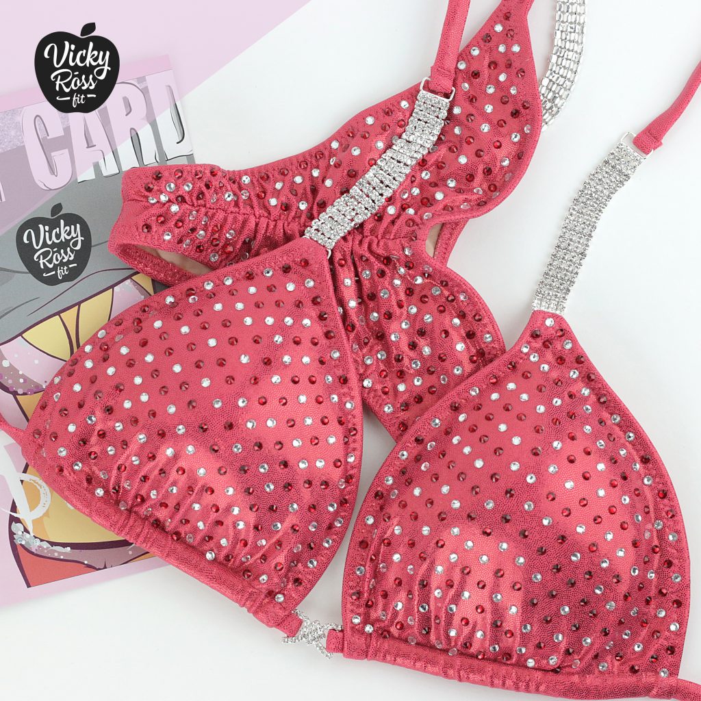 Red Carnelian Posing Bikini | NPC IFBB Bikini Suit