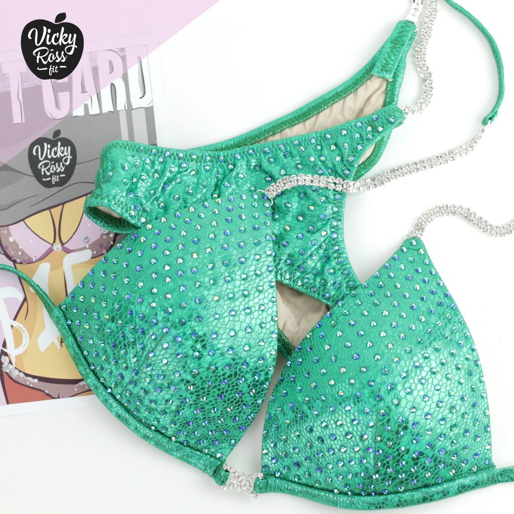 Emerald Reptile Bikini Fitness | NPC IFBB OCB