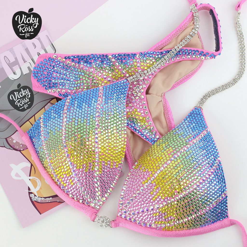 Hawaiian Sky Fitness Bikini | Pro Gradient Bikini Suit