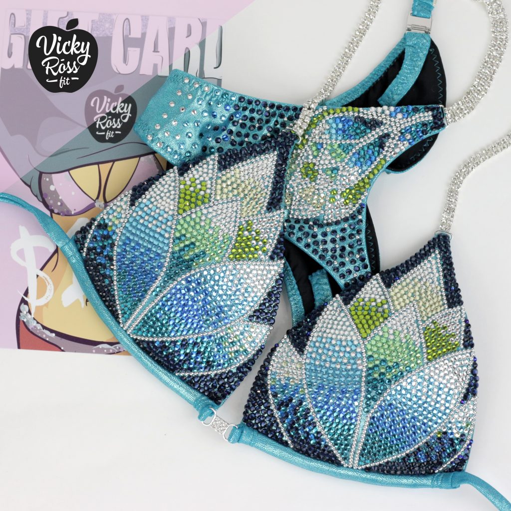 Crystal Competition Bikini Suit by Vicky Ross Fit | Lotus Designer Bikini