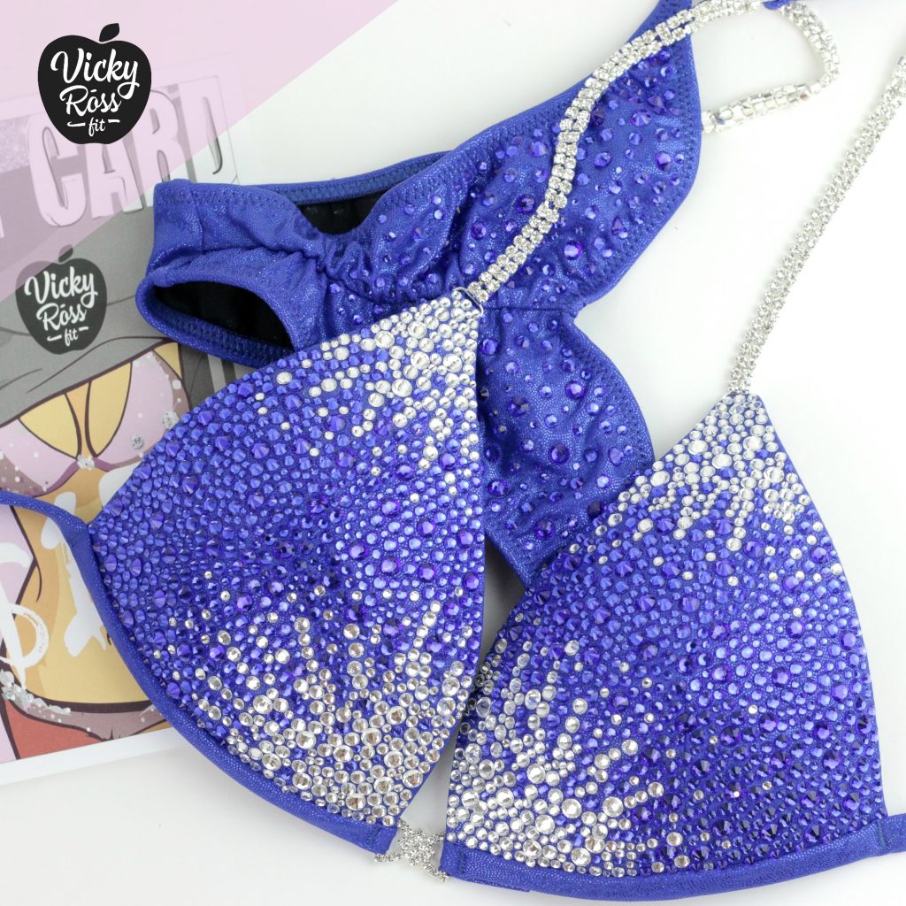Blue Holographic Designer Suit | Star Dust Bikini