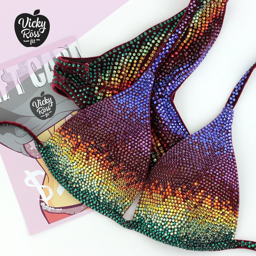 NPC IFBB Bikini Suit | Firebird Ombre Fitness Bikini