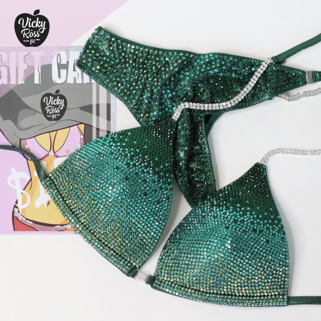 Dark Green Competition Bikini | NPC IFBB Bikini